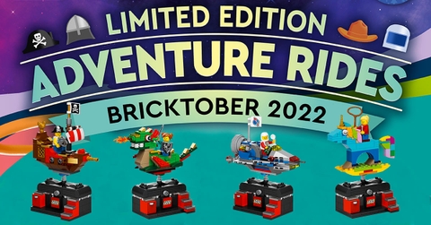 LEGO Bricktober 2022 (set of 4 bộ) - Space/Pirates/Western/Castle Adventure Ride