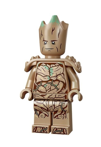 Nhân vật Groot - có giáp vai, Lego Super Heroes Avengers Endgame Teen Groot Guardians of the Galaxy Vol.3 sh874