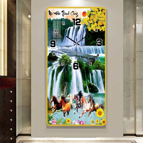 Tranh Đồng Hồ Tráng Gương Mã Đáo Thành Công SGP 1692268 Tranh Đồng Hồ Tráng Gương Mã Đáo Thành Công SGP 1692268