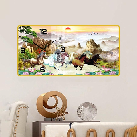 Tranh Đồng Hồ Tráng Gương Mã Đáo Thành Công SGP 1692202 Tranh Đồng Hồ Tráng Gương Mã Đáo Thành Công SGP 1692202