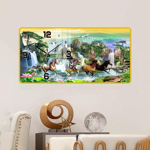 Tranh Đồng Hồ Tráng Gương Mã Đáo Thành Công SGP 1692204 Tranh Đồng Hồ Tráng Gương Mã Đáo Thành Công SGP 1692204