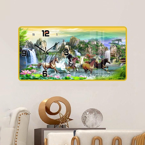 Tranh Đồng Hồ Tráng Gương Mã Đáo Thành Công SGP 1692207 Tranh Đồng Hồ Tráng Gương Mã Đáo Thành Công SGP 1692207