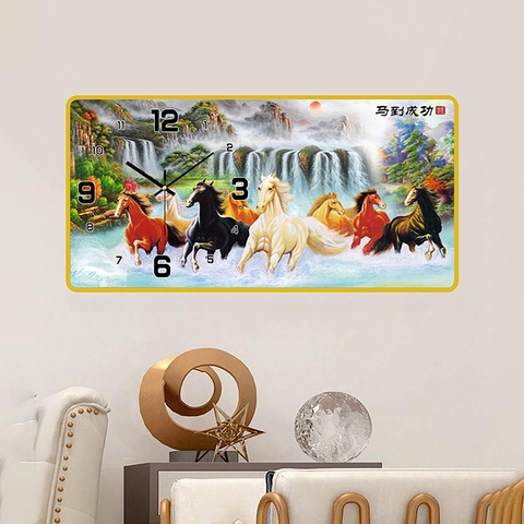 Tranh Đồng Hồ Tráng Gương Mã Đáo Thành Công SGP 1692209 Tranh Đồng Hồ Tráng Gương Mã Đáo Thành Công SGP 1692209