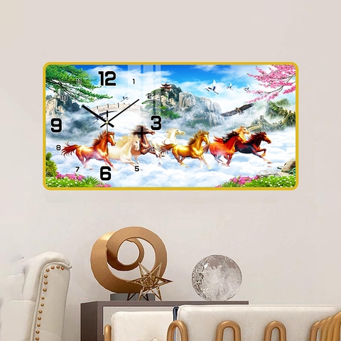 Tranh Đồng Hồ Tráng Gương Mã Đáo Thành Công SGP 1692245 Tranh Đồng Hồ Tráng Gương Mã Đáo Thành Công SGP 1692245