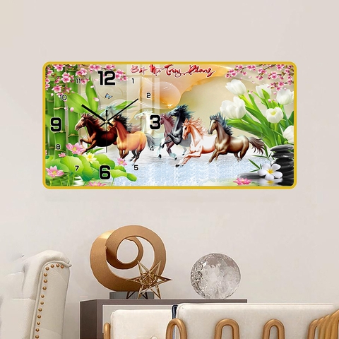 Tranh Đồng Hồ Tráng Gương Mã Đáo Thành Công SGP 1692247 Tranh Đồng Hồ Tráng Gương Mã Đáo Thành Công SGP 1692247