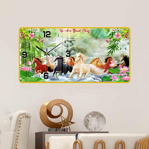 Tranh Đồng Hồ Tráng Gương Mã Đáo Thành Công SGP 1692249 Tranh Đồng Hồ Tráng Gương Mã Đáo Thành Công SGP 1692249