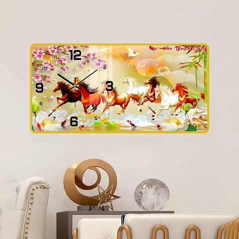 Tranh Đồng Hồ Tráng Gương Mã Đáo Thành Công SGP 1692251 Tranh Đồng Hồ Tráng Gương Mã Đáo Thành Công SGP 1692251