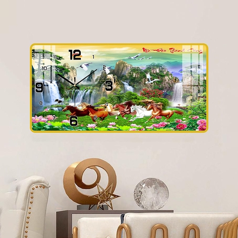 Tranh Đồng Hồ Tráng Gương Mã Đáo Thành Công SGP 1692211 Tranh Đồng Hồ Tráng Gương Mã Đáo Thành Công SGP 1692211