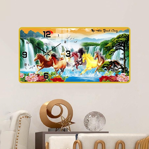 Tranh Đồng Hồ Tráng Gương Mã Đáo Thành Công SGP 1692244 Tranh Đồng Hồ Tráng Gương Mã Đáo Thành Công SGP 1692244