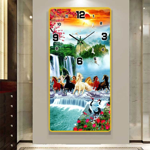 Tranh Đồng Hồ Tráng Gương Mã Đáo Thành Công SGP 1692264 Tranh Đồng Hồ Tráng Gương Mã Đáo Thành Công SGP 1692264
