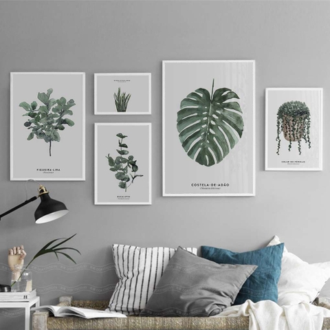 Tranh Canvas - Tranh Bộ Lá Rừng Nhiệt Đới SGP 2432201 Tranh Canvas - Tranh Bộ Lá Rừng Nhiệt Đới SGP 2432201