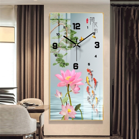 Tranh Đồng Hồ Tráng Gương Cửu Ngư Quần Hội SGP 1532221 Tranh Đồng Hồ Tráng Gương Cửu Ngư Quần Hội SGP 1532221