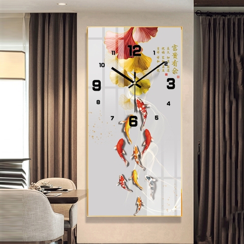 Tranh Đồng Hồ Tráng Gương Cửu Ngư Quần Hội SGP 1532222 Tranh Đồng Hồ Tráng Gương Cửu Ngư Quần Hội SGP 1532222