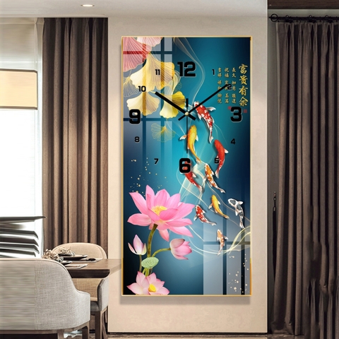 Tranh Đồng Hồ Tráng Gương Cửu Ngư Quần Hội SGP 1532223 Tranh Đồng Hồ Tráng Gương Cửu Ngư Quần Hội SGP 1532223