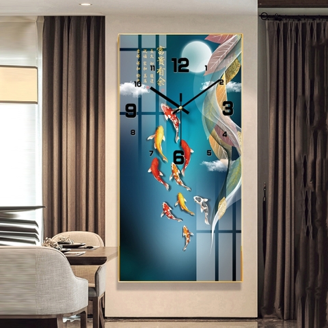 Tranh Đồng Hồ Tráng Gương Cửu Ngư Quần Hội SGP 1532224 Tranh Đồng Hồ Tráng Gương Cửu Ngư Quần Hội SGP 1532224