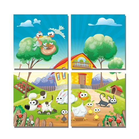 Bộ Tranh Ghép Ngộ Nghĩnh Bộ Tranh Ghép Ngộ Nghĩnh