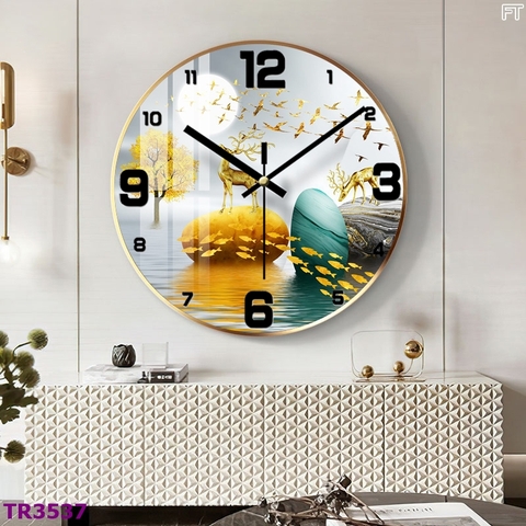 Tranh Đồng Hồ Tráng Gương Hiện Đại SGP 3961 Tranh Đồng Hồ Tráng Gương Hiện Đại SGP 3961