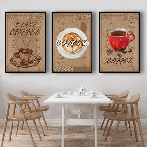 Tranh Canvas - Bộ Tranh Cà Phê Capuchino SGP 2132215 Tranh Canvas - Bộ Tranh Cà Phê Capuchino SGP 2132215