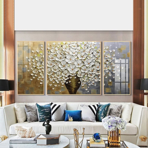 Tranh Canvas - Bộ Tranh Hoa Sứ Trắng SGP 1632208 Tranh Canvas - Bộ Tranh Hoa Sứ Trắng SGP 1632208