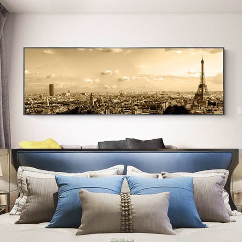 Tranh Canvas - Tranh Panorama Khung Cảnh Paris SGP 2432213