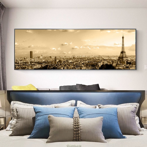 Tranh Canvas - Tranh Panorama Khung Cảnh Paris SGP 2432213 Tranh Canvas - Tranh Panorama Khung Cảnh Paris SGP 2432213