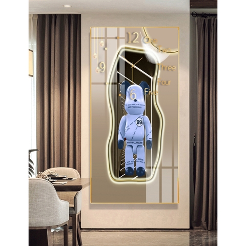 Tranh Đồng Hồ Tráng Gương Bearbrick SGP 1782203 Tranh Đồng Hồ Tráng Gương Bearbrick SGP 1782203