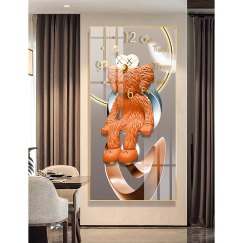 Tranh Đồng Hồ Tráng Gương Bearbrick SGP 1782205 Tranh Đồng Hồ Tráng Gương Bearbrick SGP 1782205