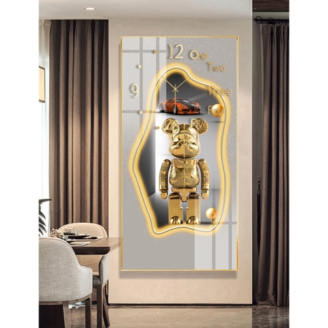 Tranh Đồng Hồ Tráng Gương Bearbrick SGP 1782206 Tranh Đồng Hồ Tráng Gương Bearbrick SGP 1782206