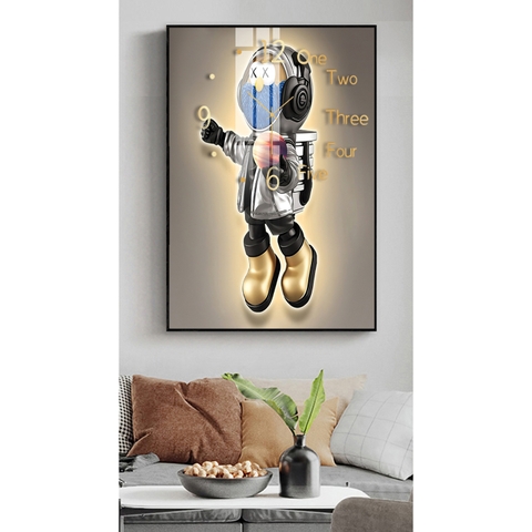 Tranh Đồng Hồ Tráng Gương Bearbrick SGP 1782231 Tranh Đồng Hồ Tráng Gương Bearbrick SGP 1782231