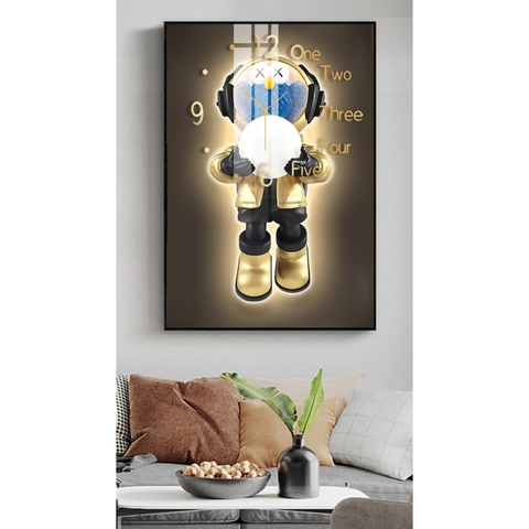 Tranh Đồng Hồ Tráng Gương Bearbrick SGP 1782232 Tranh Đồng Hồ Tráng Gương Bearbrick SGP 1782232