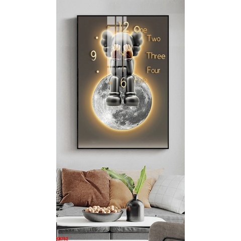 Tranh Đồng Hồ Tráng Gương Bearbrick SGP 1782235 Tranh Đồng Hồ Tráng Gương Bearbrick SGP 1782235