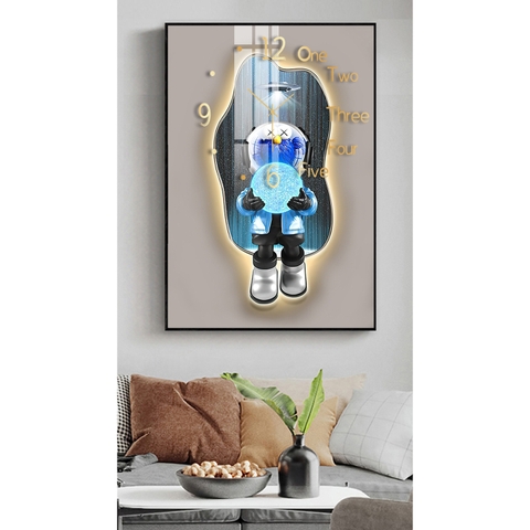 Tranh Đồng Hồ Tráng Gương Bearbrick SGP 1782236 Tranh Đồng Hồ Tráng Gương Bearbrick SGP 1782236