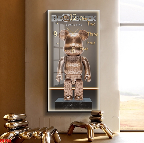 Tranh Đồng Hồ Tráng Gương Bearbrick SGP 1782221 Tranh Đồng Hồ Tráng Gương Bearbrick SGP 1782221