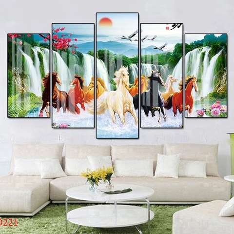 Tranh Tráng Gương - Tranh Hiện Đại Mã Đáo Thành Công SGP 1592230 Tranh Tráng Gương - Tranh Hiện Đại Mã Đáo Thành Công SGP 1592230