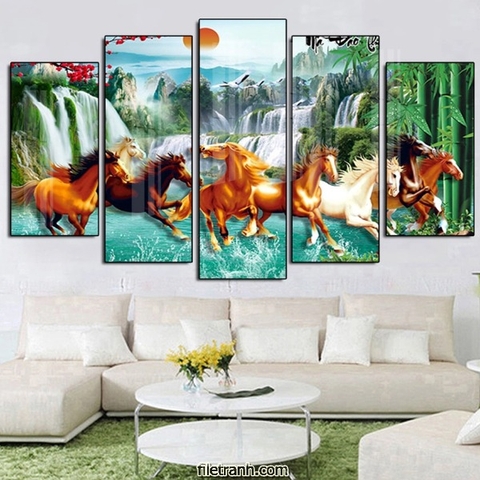 Tranh Tráng Gương - Tranh Hiện Đại Mã Đáo Thành Công SGP 1592234 Tranh Tráng Gương - Tranh Hiện Đại Mã Đáo Thành Công SGP 1592234