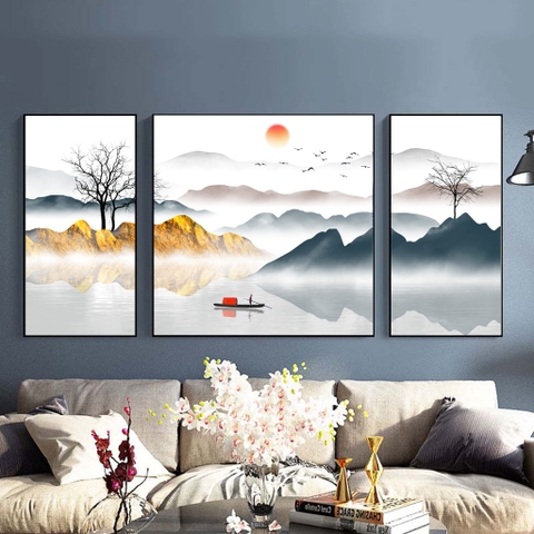 Tranh Tráng Gương - Tranh Sơn Thủy SGP 832202 Tranh Tráng Gương - Tranh Sơn Thủy SGP 832202