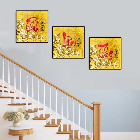 Tranh Thư Pháp - Bộ Tranh Phúc Lộc Thọ SGP 1001 Tranh Thư Pháp - Bộ Tranh Phúc Lộc Thọ SGP 1001