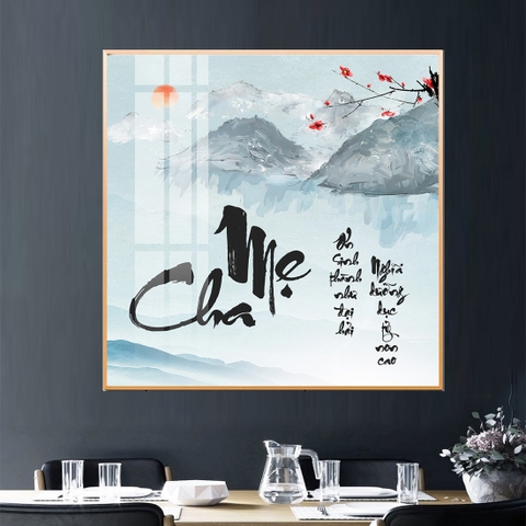 Tranh Thư Pháp - Bộ Tranh Cha Mẹ SGP 1007 Tranh Thư Pháp - Bộ Tranh Cha Mẹ SGP 1007