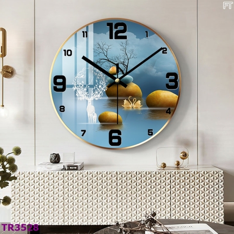 Tranh Đồng Hồ Tráng Gương Hiện Đại SGP 3953 Tranh Đồng Hồ Tráng Gương Hiện Đại SGP 3953