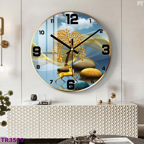 Tranh Đồng Hồ Tráng Gương Hiện Đại SGP 3954 Tranh Đồng Hồ Tráng Gương Hiện Đại SGP 3954