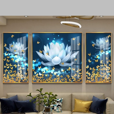 Tranh Tráng Gương - Tranh Hoa Sen SGP 1242209 Tranh Tráng Gương - Tranh Hoa Sen SGP 1242209