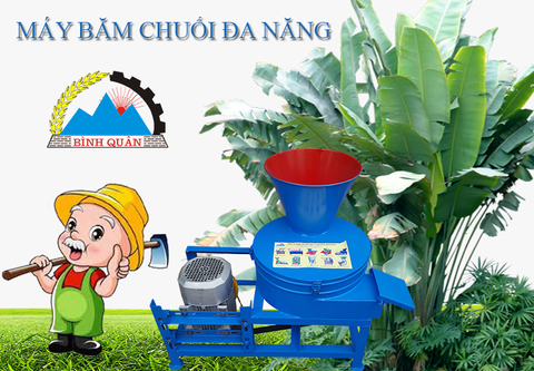 Máy băm cỏ voi, cây chuối, rau siêu tốc, chăn nuôi nhiều đơn giản