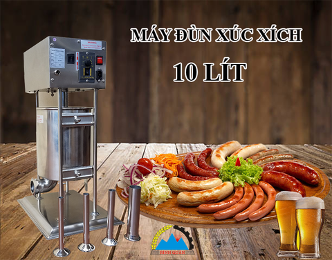 Bán máy đùn làm xúc xích 10 lít kích thước 15 - 20 - 30 - 35mm