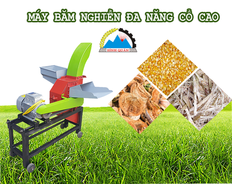 Máy băm cỏ voi chuyên dụng, băm cây mía, cây ngô, xơ dừa, rơm