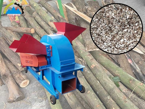 Máy băm gỗ keo Bình Quân uy tín, chất lượng
