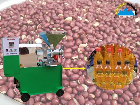Máy ép dầu lạc công nghiệp - năng suất lớn