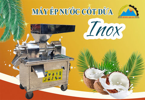 Hướng dẫn sử dụng máy ép nước cốt để ép cốt dừa, ép nghệ