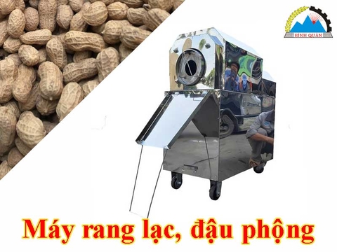 Máy rang lạc, đậu phộng chất lượng - Bình Quân