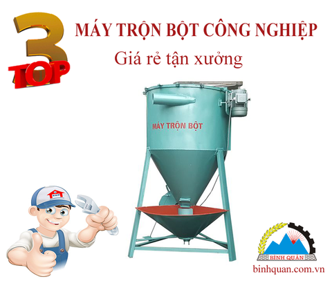 Top 3 máy trộn bột công nghiệp đa năng giá rẻ tận xưởng chế tạo