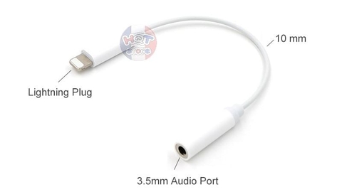 Cáp chuyển đổi cổng sạc Lightning sang Jack 3.5mm chính hãng Apple